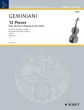 Geminiani 12 Pieces from The Art of Playing on the Violin Op. 9 Violin and Piano (edited by Gwilym Beechey)