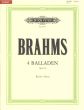 Brahms Balladen Op. 10 Klavier (Carl Seemann und Kurt Stephenson) (Peters-Urtext)