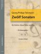 Telemann 12 Sonaten Vol.4 No. 10-12 Violine [oder Flöte und Bc (herausgegeben von Herbert Kolbel)