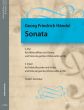 Handel Sonate C-dur für Altblockflöte und Gitarre (Part./Stimmen) (Hubert Zanoskar)