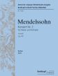 Mendelssohn Konzert No. 2 Op. 40 MWV O 11 Klavier und Orchester (Partitur) (Christoph Hellmundt)