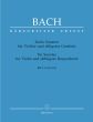 Bach 6 Sonaten BWV 1014 - 1019 (Gerber/Wollny) (Urtext )