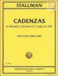 Cadenzas to Mozart's Concerto KV 299 for Flute and Harp