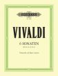 Vivaldi 6 Sonaten (RV 40, 41 43, 45-47) Violoncello-Bc. (Diethard Hellmann)