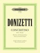 dONIEZTTI Concertino B-dur Klarinette und Kammerorchester (Klavierauszug) (Raymond Meylan)