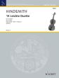 Hindemith Spielbuch fur Violinen (41 Ubunsstucke fur 2 (oder 1) Violinen