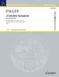 Finger 2 leichte Sonaten Altblockflöte (Flöte / Oboe / Violine) und Bc (Hugo Ruf)