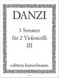 Danzi Sonate d-moll Op.1 No.3 fur 2 Violoncellos Stimmen (Edited by Julius Bachi)