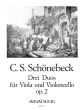 Schonebeck 3 Duos Op.2 Viola-Violoncello (Stimmen) (Ulrich Druner)