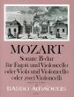 Mozart Sonate B-dur KV 292 Fagott und Violoncello (oder Viola und Violoncello) (Part./Stimmen) (Bernhard Pauler)