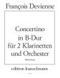 Devienne Concertino B-flat major Op. 25 2 Clarinets and Orchestra (piano reduction)