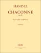 Handel Chaconne in G Violin and Viola (Maria Vermes)