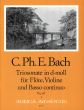 Bach Triosonate d-moll Wq 145 (nach BWV 1036) Flöte[Oboe/Violine]-Violine-Bc (Herausgegeben von Manfredo Zimmermann)