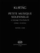 Kurtag Petite musique solennelle en hommage a Pierre Boulez Study Score