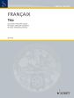 Francaix Trio Violin, Violoncello and Piano (1986) (Score/Parts)