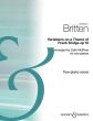 Britten Variations on a Theme of Frank Bridge Op.10 2 Piano's (2 Scores) (edited by Matthews and McPhee)