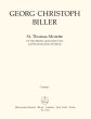 Biller St. Thomas-Motette for Solo Baritone, Mixed Choir (SSSAATTBBBB) and Bass Instrument ab libitum (dt.)