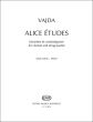 Vajda Alice études for Clarinet and String Quartet (Parts)