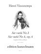 Veiuxtemps Air Varie No.2 G-Dur und Air Varie No.4 Op.4 D-dur fur Violine und Klavier (Herausgeber Olaf Adler)