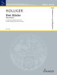 Holliger Drei Stücke Flöte (oder Altflöte) und Harfe (aus: Un bouquet de pensées) (Part./Stimmen)