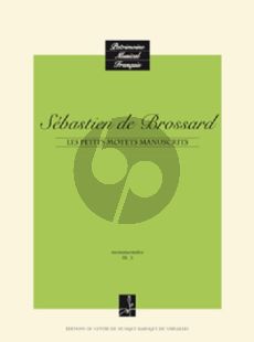 Brossard Petits Motets Manuscrits Voix Soliste / Ensemble Vocal (Editeur Jean Duron)