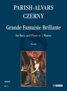 Parish Alvars Grande Fantaisie Brillante d'apres Czerny Harp and Piano (or 2 Piano's) (Score/Parts) (Pasetti)