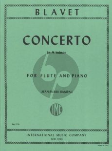 Blavet Concerto a-minor Flute and Piano (edited by Jean-Pierre Rampal)