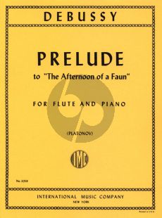 Debussy Prelude to the "Afternoon of a Faun" for Flute-Piano (edited by N.V. Platonov)