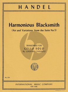 Handel Harmonious Blacksmith (Air and Variations from the Suite No.5) Cello solo (Transcribed by Gaspar Cassado)