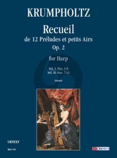 Krumpholtz Recueil de 12 Preludes et Petits Airs Op.2 Vol.1 (No.1-6) Harp (Anna Pasetti)