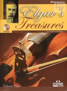 Elgar's Treasures  Violin and Piano Book with Cd