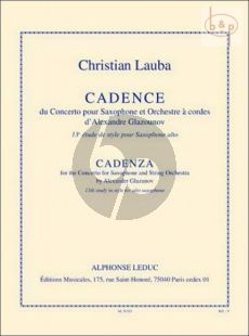 Cadenca to Glazunov Saxophone Concerto