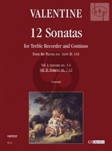 12 Sonatas Vol.2 No. 7 - 12 Treble Recorder and Bc