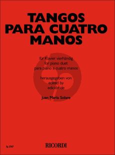 Album Tangos per Quatro Manos for Piano 4 Hands (arr. J.M.Solare)