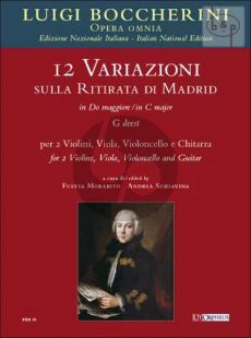 12 Variations on "La Ritirata di Madrid" C-major (G.deest) (2 Vi.-Va.-Vc.-Guitar)