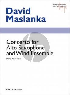 Concerto Alto Saxophone with Wind Ensemble Edition for Alto Saxophone and Piano