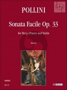 Sonata Facile Op.33 Harp [piano] -Violin Score and Parts