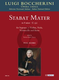 Boccherini Stabat Mater f-minor G.532 (Soprano- 2 Vi.-Va.- Vc.-Basso) Full Score (edited by Luca Levi Sala)