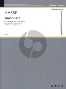 Hasse Triosonate No.1 e-moll for 2 Flutes[Violins] and Bc (Herausgeber Hugo Ruf)