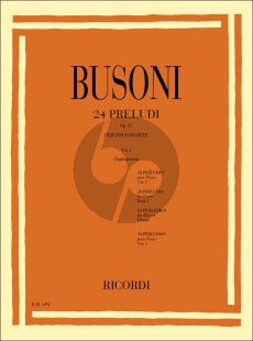 Busoni 24 Preludes Op.37 Vol.1 Piano solo