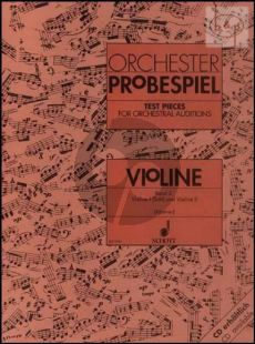 Orchester Probespiel (Test Pieces for Orchestral Auditions) Vol.2 Violin