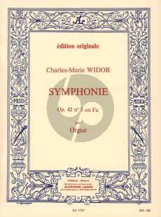 Widor Symphonie No. 5 Op. 42 Orgue