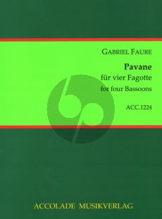 Faure Pavane 4 Fagotte (Partitur/Stimmen) (Guy du Cheyron)