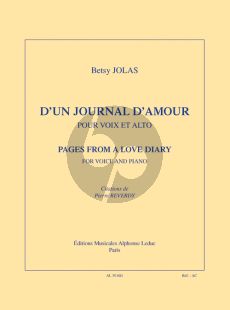 Jolas D'un Journal d'Amour Voice-Viola