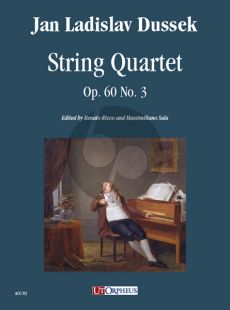 Dussek String Quartet Op.60 No.3 (Score/Parts) (edited by Renato Ricco and Massimiliano Sala)