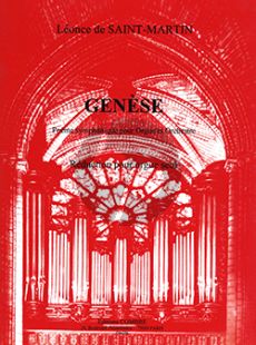 Saint-Martin Genese Op. 26 Orgue