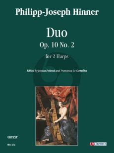 Hinner Duo Op. 10 No. 2 for 2 Harps (Score/Parts) (edited by Jessica Pettenà and Francesca La Carrubba)