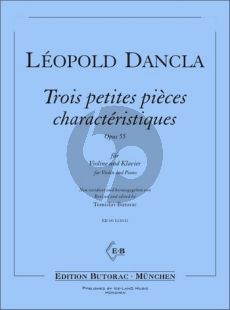 Dancla 3 petites pièces caractéristiques Op. 55 Violine und Klavier (1. Lage) (Tomislav Butorac)