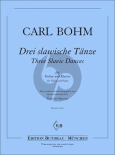 Bohm 3 slawische Tänze Violine und Klavier (Tomislav Butorac)