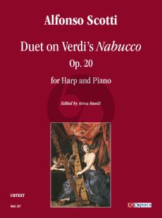 Scotti Duet on Verdi’s “Nabucco” Op. 20 for Harp and Piano (Score/Parts) (Anna Pasetti)